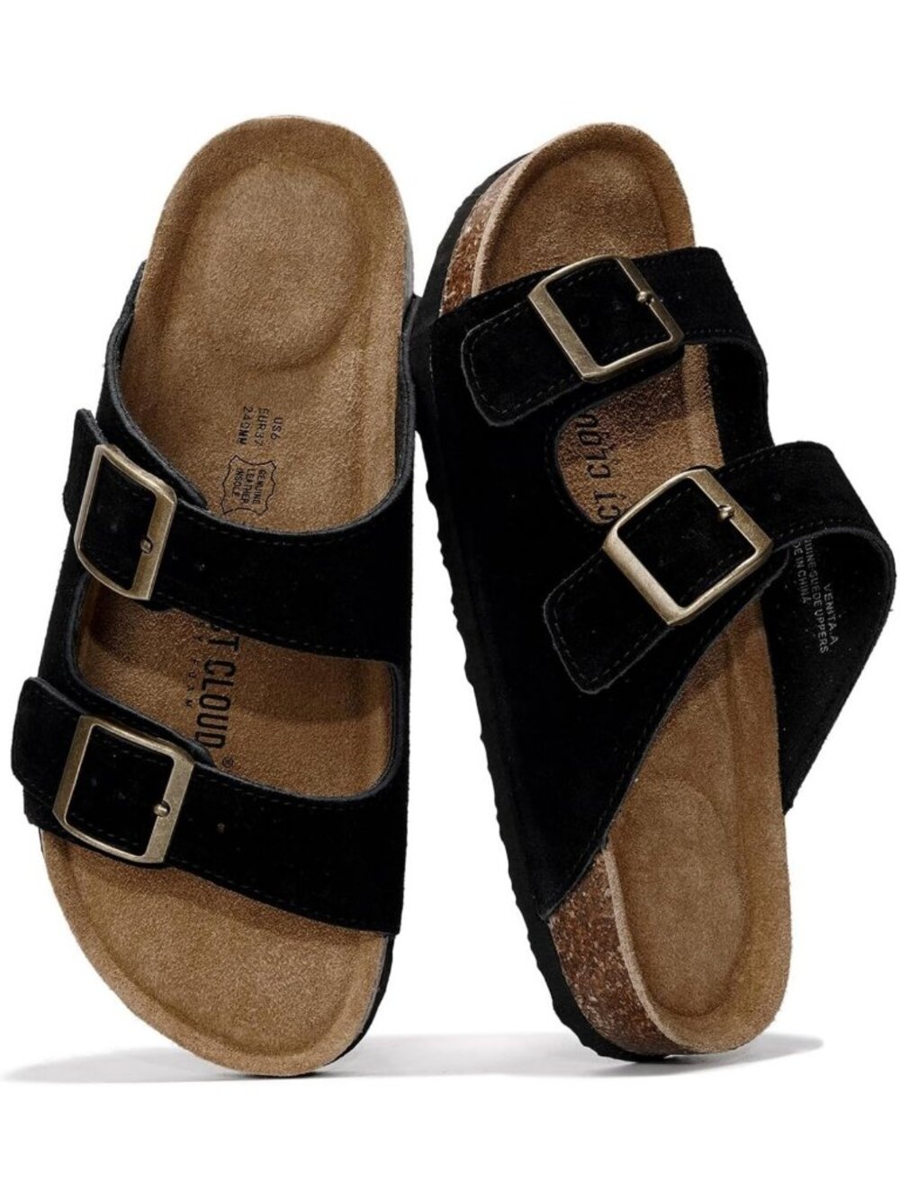 100% Genuine Leather Everyday Women's Slide Sandals - Comfortable & Stylish